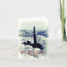 Christmas Snowy wonderland w Cactus Christian card