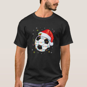 Christmas Soccer Ball Santa Hat Funny Sport Xmas B T-Shirt