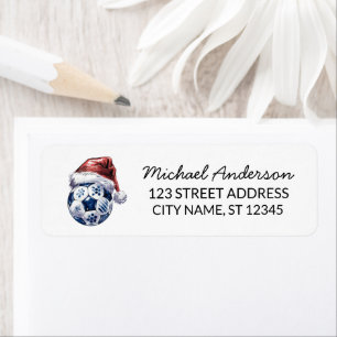 Christmas Soccer Ball Santa Return Address