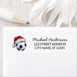 Christmas Soccer Ball Santa Return Address
