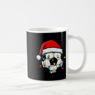 Christmas Soccer Ball Santa Xmas Football Srt Men  Coffee Mug