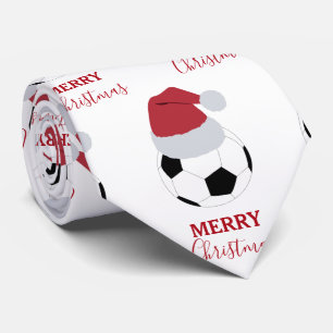 Christmas Soccer Ball Sports Football Holiday Tie