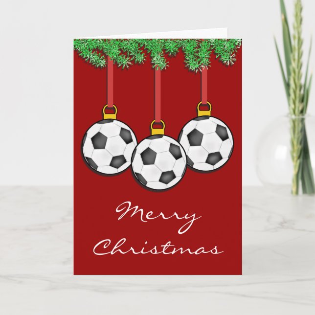 Christmas Soccer Card (Front)