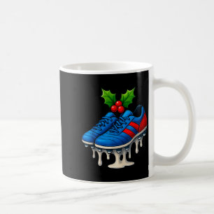 Christmas Soccer Cleats Ice Cream Drip Xmas  Coffee Mug