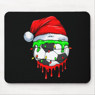 Christmas Soccer Drip For Boys Ice Cream Drip Mouse Mat