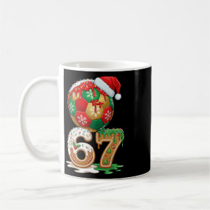 Christmas Soccer Drip Number 67 Boys Soccer 67 Coffee Mug