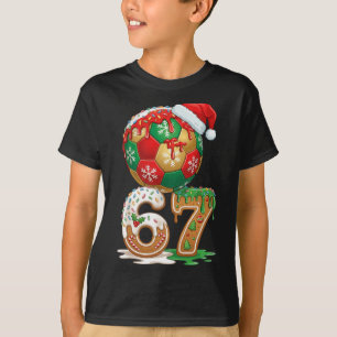 Christmas Soccer Drip Number 67 Boys Soccer 67 T-Shirt