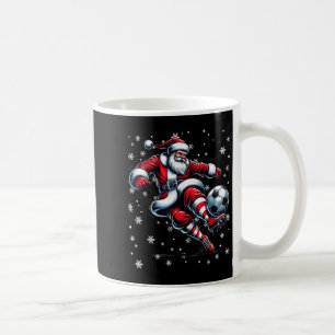 Christmas Soccer Player Srt Lover Santa Hat Xmas P Coffee Mug