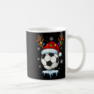 Christmas Soccer Reindeer Coffee Mug