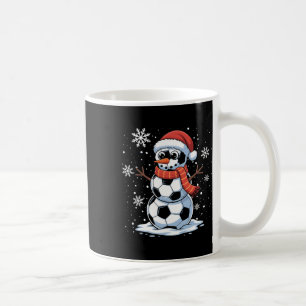 Christmas Soccer Snowman Christmas Women Men Kids Coffee Mug