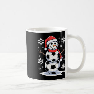 Christmas Soccer Snowman Funny Soccer Christmas Coffee Mug