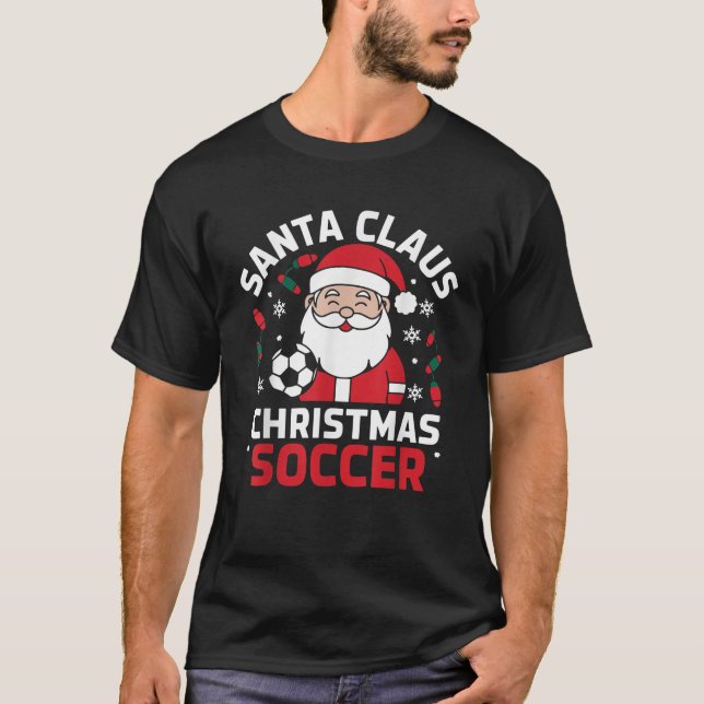 Christmas Soccer Team Soccer Player Christmas Paja T-Shirt (Front)