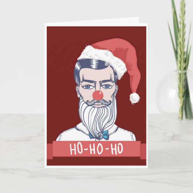 Christmas - Social Media Police Santa Holiday Card (Front)