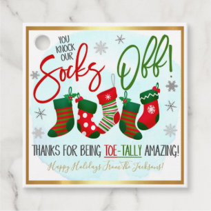 Christmas Sock Gift Tag