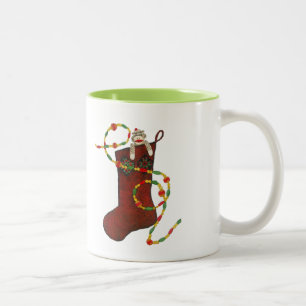 Christmas Sock Monkey Mug