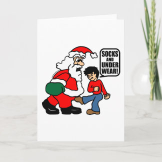 CHRISTMAS SOCKS AND UNDERWEAR HOLIDAY CARD