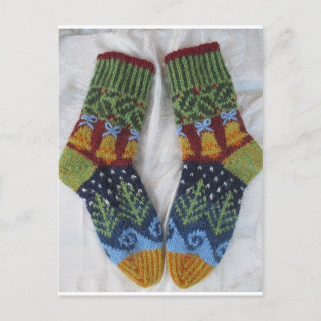 Christmas Socks Postcard (Front)