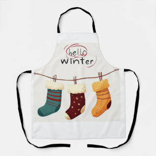 Christmas socks presents  apron