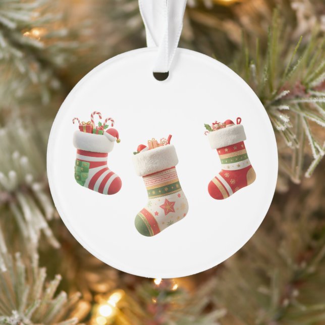 Christmas Socks Set – Cute Holiday Sock Designs Ornament (Tree)