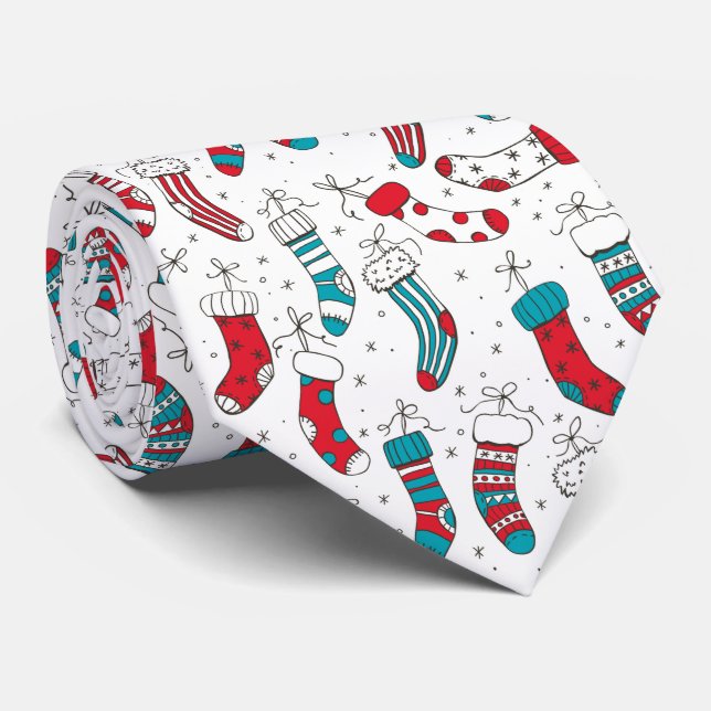 Christmas socks tie (Rolled)
