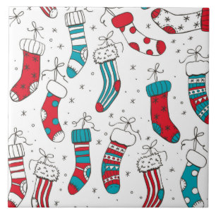 Christmas socks tile