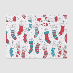 Christmas socks tissue paper