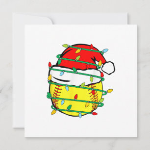 Christmas Softball  Invitation