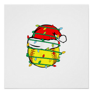 Christmas Softball Poster