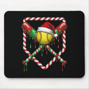 Christmas Softll Santa Hat Ice Cream Drip Men Wome Mouse Mat
