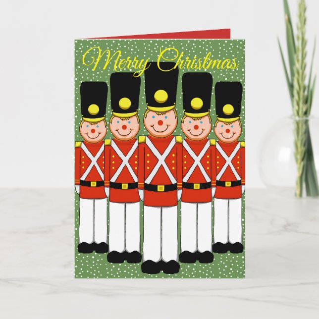 Christmas Soldier Christmas Greeting Card (Front)