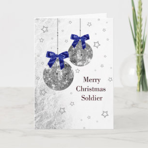 Christmas - Soldier - Military - USA Holiday Card