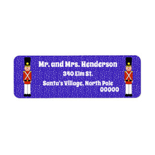 Christmas Soldiers Return Address Labels