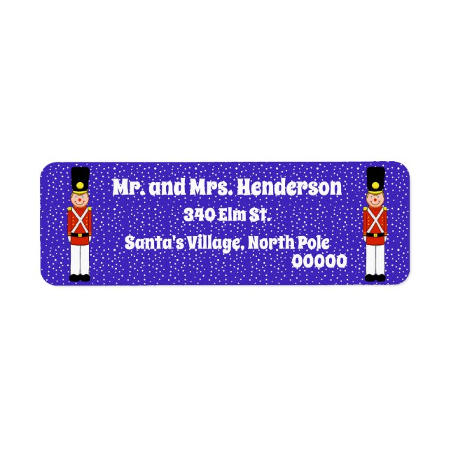 Christmas Soldiers Return Address Labels (Front)
