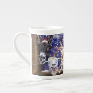 Christmas Song - Animal Party Bone China Mug
