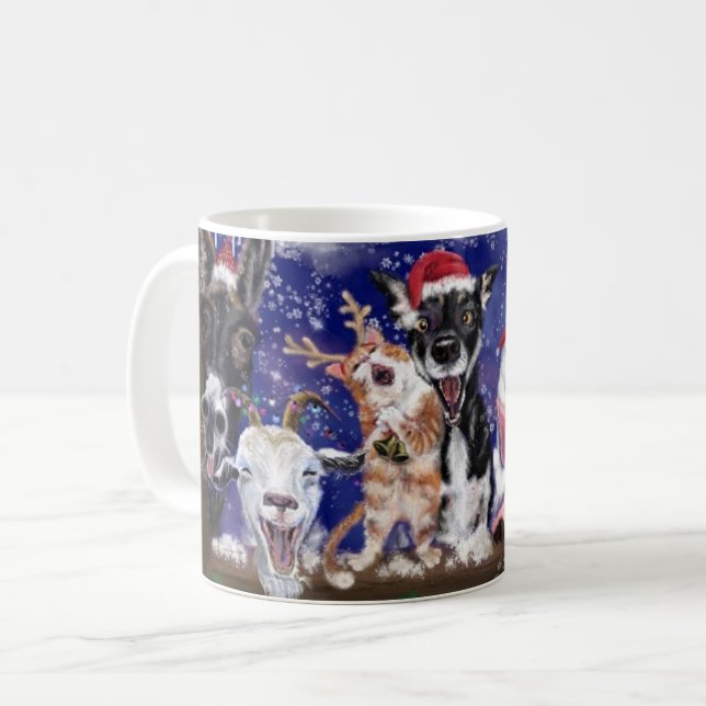 Christmas Song - Animal Party Coffee Mug (Front Left)