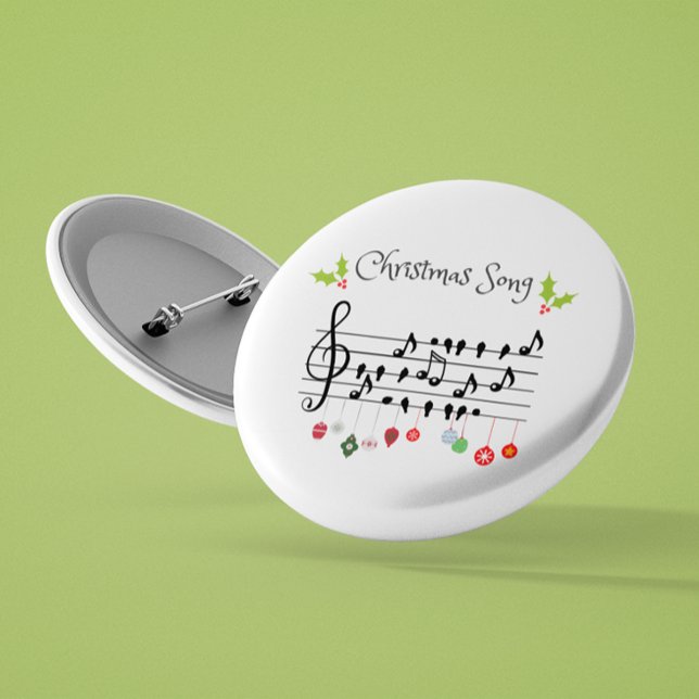 Christmas Song  birds singing  7.5 Cm Round Badge (Creator Uploaded)