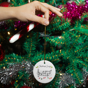 Christmas Song   Ceramic Tree Decoration
