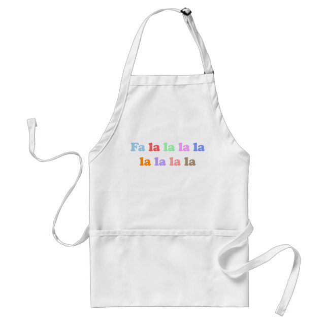Christmas Song Lyric Apron (Front)
