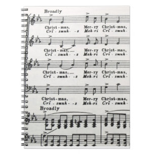 Christmas Song Sheet Music Notebook