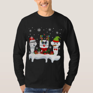 Christmas Sonographer Ultrasound Funny Santa Reind T-Shirt