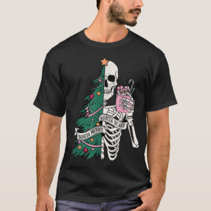 Christmas Sorta Merry Sorta Scary Skeleton Xmas  T-Shirt