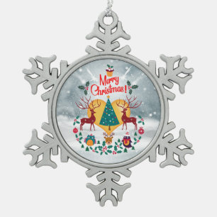 Christmas Soul Snowflake Pewter Christmas Ornament