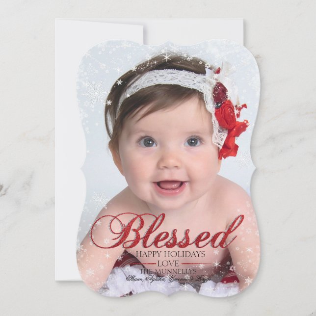 Christmas Sparkle 2 Holiday Card (Front)