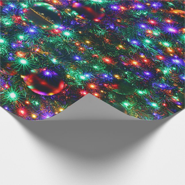 Christmas Sparkling Stars Wrapping Paper (Corner)
