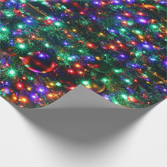 Christmas Sparkling Stars Wrapping Paper (Corner)