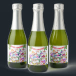 Christmas Sparkling Wine Label Snowman Party<br><div class="desc">Christmas Sparkling Wine Label with Happy Snowmans Party Funny Drawing Cartoon Snowman Celebration with Text - Choose / Add Your Unique Text / Font / Colour - Make Your Special Wine Bottle Labels / Gift - Resize and move or remove and add elements / image with customisation tool ! -...</div>