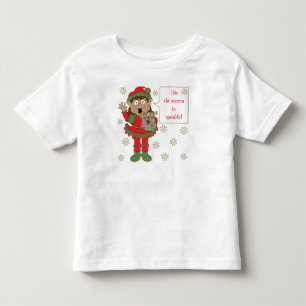 Christmas Sparkly Elf of Colour Toddler T-Shirt