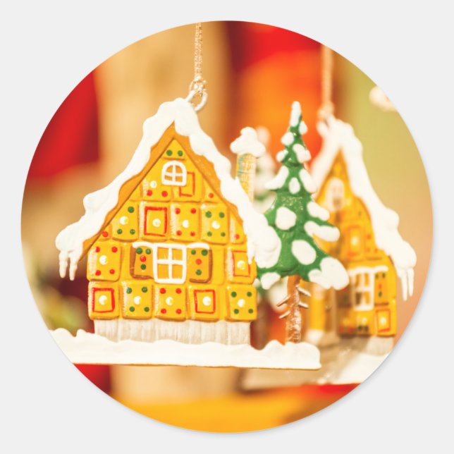 Christmas Special Delivery From Santa Classic  Classic Round Sticker (Front)