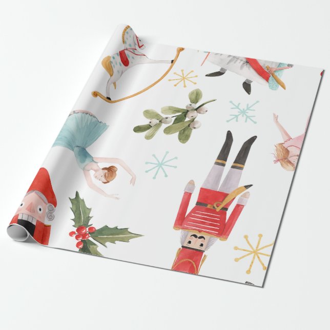 Christmas Spectacular Wrapping Paper (Unrolled)