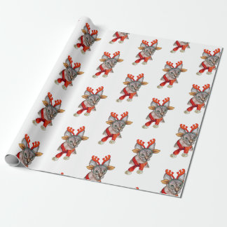 Christmas Sphynx cat Wrapping Paper